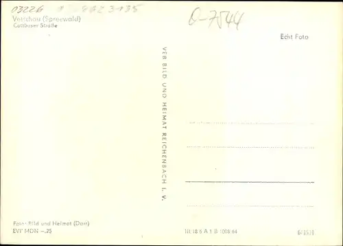 Ak Vetschau im Spreewald, Cottbuser Straße