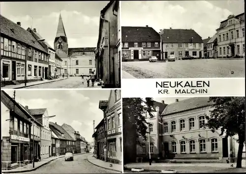 Ak Neukalen in Mecklenburg, Marktplatz, Wilhelm Pieck Str., Polytechnische Oberschule