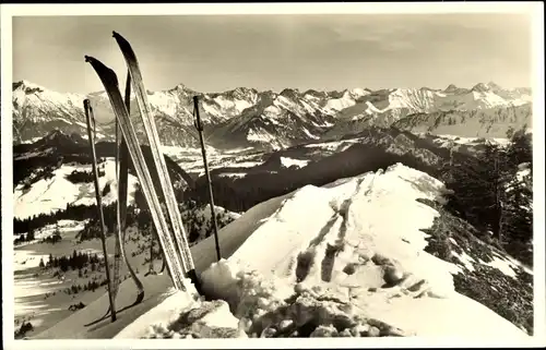 Ak Balderschwang im Allgäu, Piesenkopf, Oberstdorfer Berge