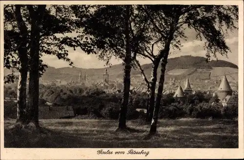 Ak Goslar am Harz, Blick vom Petersberg