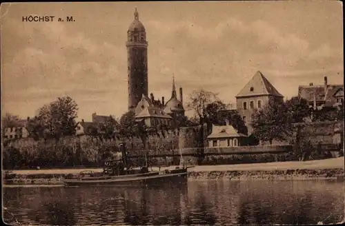 Ak Höchst Frankfurt am Main, Teilansicht