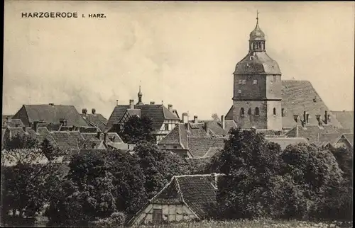 Ak Harzgerode am Harz, Panorama