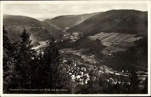 Ak Sitzendorf in Thüringen, Blick ins Sorbitztal