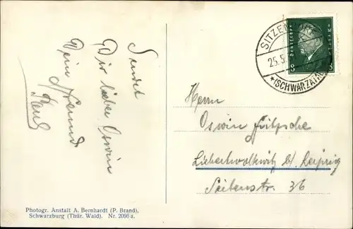 Ak Sitzendorf in Thüringen, Blick ins Sorbitztal