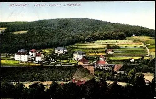 Ak Bad Salzschlirf in Hessen, Blich von Lenchen nach der Marienlust