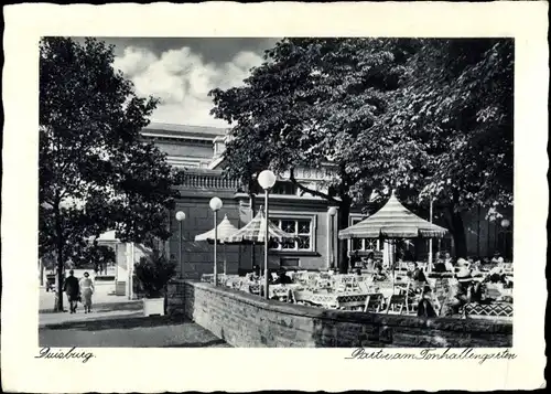 Ak Duisburg im Ruhrgebiet, Tonhallengarten