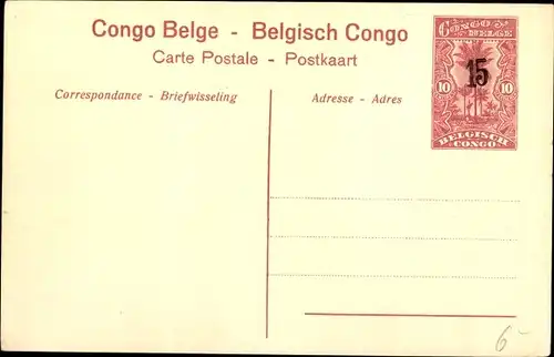 Ganzsachen Ak Boma Congo Belge D R Kongo Zaire, Le Dimanche