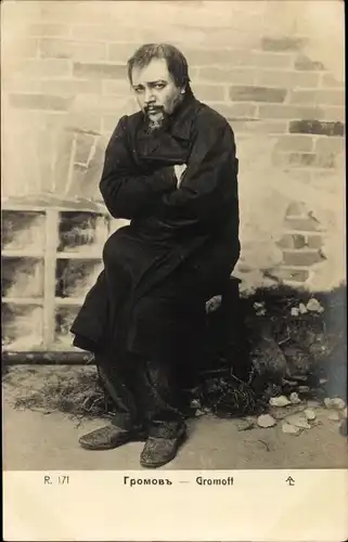 Ak Schauspieler Gromoff, Portrait