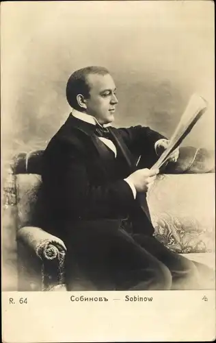 Ak Schauspieler Sobinow, Portrait