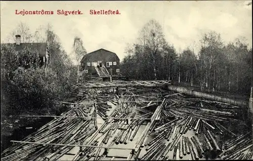 Ak Skelleftea Schweden, Lejonströms Sagverk, Sägewerk