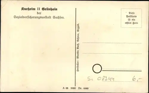 Ak Grünhain in Sachsen, Kurheim