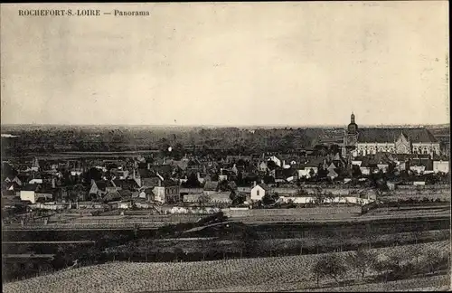 Ak Rochefort sur Loire Maine et Loire, Panorama