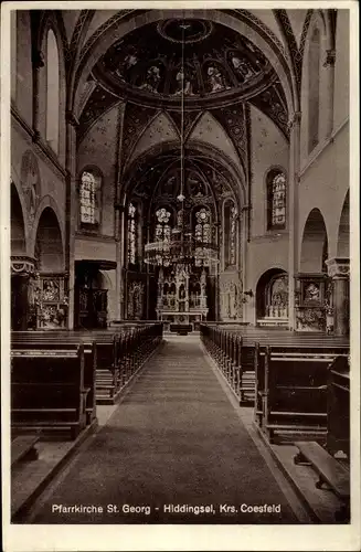 Ak Hiddingsel Dülmen im Münsterland, Pfarrkirche Sankt Georg, Innenansicht