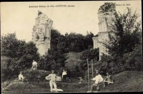 Ak Bruyères sur Fère Aisne, Le Val Chrétien, Ancienne Abbaye