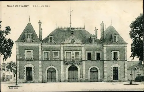 Ak Cour-Cheverny Loir-et-Cher, L'Hotel de Ville