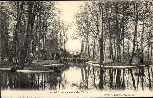 Ak Rosay Yvelines, Parc du Chateau