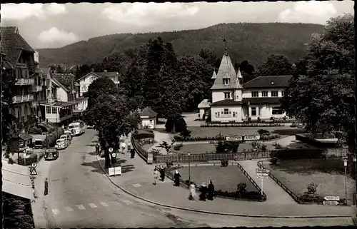 Ak Bad Herrenalb im Schwarzwald, Straße, Dorf, Vogelschau