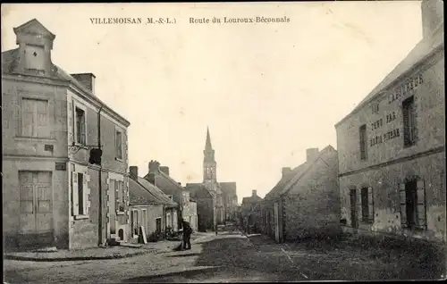 Ak Villemoisan Val d’Erdre Auxence Maine et Loire, Route du Louroux Beconnais