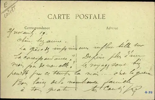 Ak Malesherbes Loiret, La Gare, vue extérieure