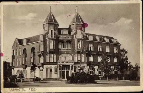 Ak Assen Drenthe Niederlande, Parkhotel