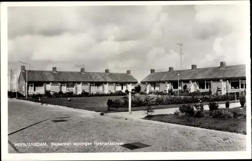 Ak Heerjansdam Südholland, Bejaarden woningen Heerjansstraat