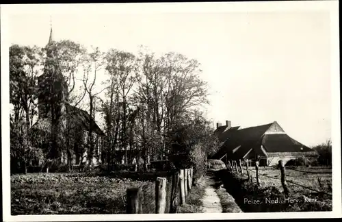 Foto Ak Peize Drenthe Niederlande, Ned Herv Kerk