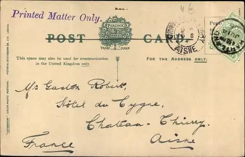 Ak Ilfracombe South West England, View from Hillsboro, Dampfer