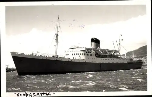 Foto Ak Steamer Kenya Castle, Dampfschiff, Union Castle Line