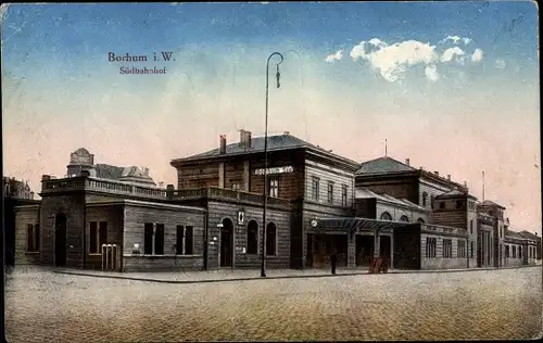 Ak Bochum im Ruhrgebiet, Südbahnhof