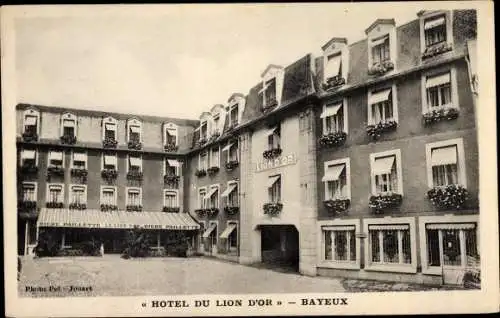 Ak Bayeux Calvados, Hotel du Lion d'Or