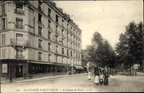 Ak La Plaine Saint Denis Seine Saint Denis, L'Avenue de Paris