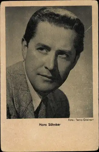 Ak Schauspieler Hans Söhnker