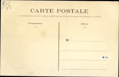 Ak Cande Maine et Loire, Fête de Bienfaisance, Septembre 1906, Char du Homard