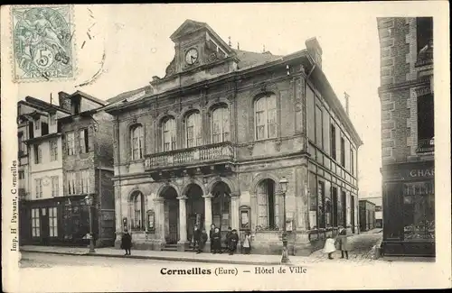 Ak Cormeilles Eure, Hôtel de ville