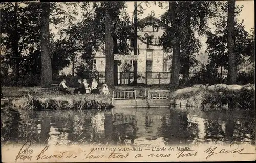 Ak Pavillons sous Bois Seine-Saint-Denis, L'Ecole des Mutiles