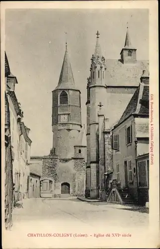 Ak Châtillon Coligny Loiret, l´Église