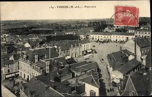 Ak Vihiers Maine et Loire, Panorama