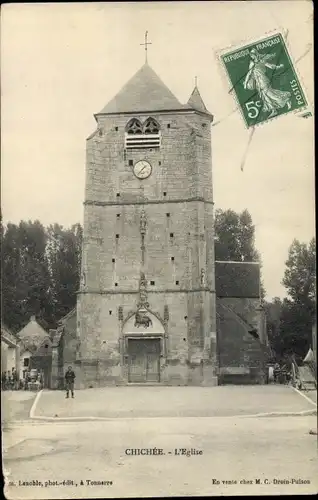 Ak Chichée Yonne, L´Église