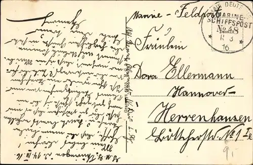 Ak Deutsche Kriegsschiffe, Geschwader in Kiellinie