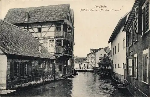 Ak Forchheim in Oberfranken Bayern, An der Wiesent, Altstadt