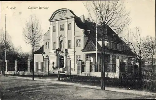 Ak Hansestadt Lübeck, Offizier Kasino