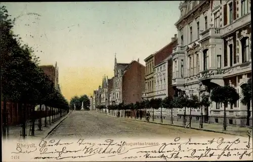 Ak Rheydt Mönchengladbach am Niederrhein, Partie in der Augustastraße