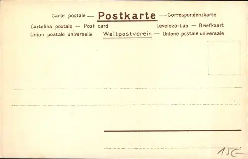 Litho Hohlweg, Hirte mit Schafherde, Bauernhaus