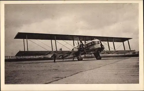 Ak Französisches Passagierflugzeug, Air Union, Goliath, Farman, Moteurs Jupiter