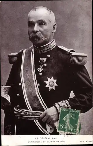 Ak General Pau, Portrait, Uniform, Heerführer, Commandant de l'Armee de l'Est