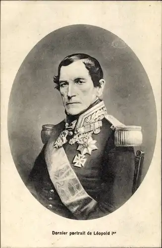 Ak Dernier portrait de Leopold I., König Leopold I. von Belgien