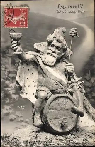 Ak Armand Fallières, Präsident von Frankreich, Karikatur, Plastik