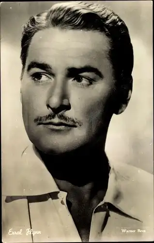 Ak Schauspieler Errol Flynn, Portrait