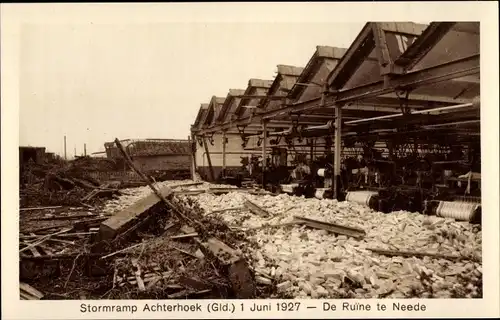 Ak Achterhoek Gelderland, Stormramp 1927, de Ruine te Neede