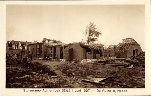 Ak Achterhoek Gelderland, Stormramp 1927, de Ruine te Neede